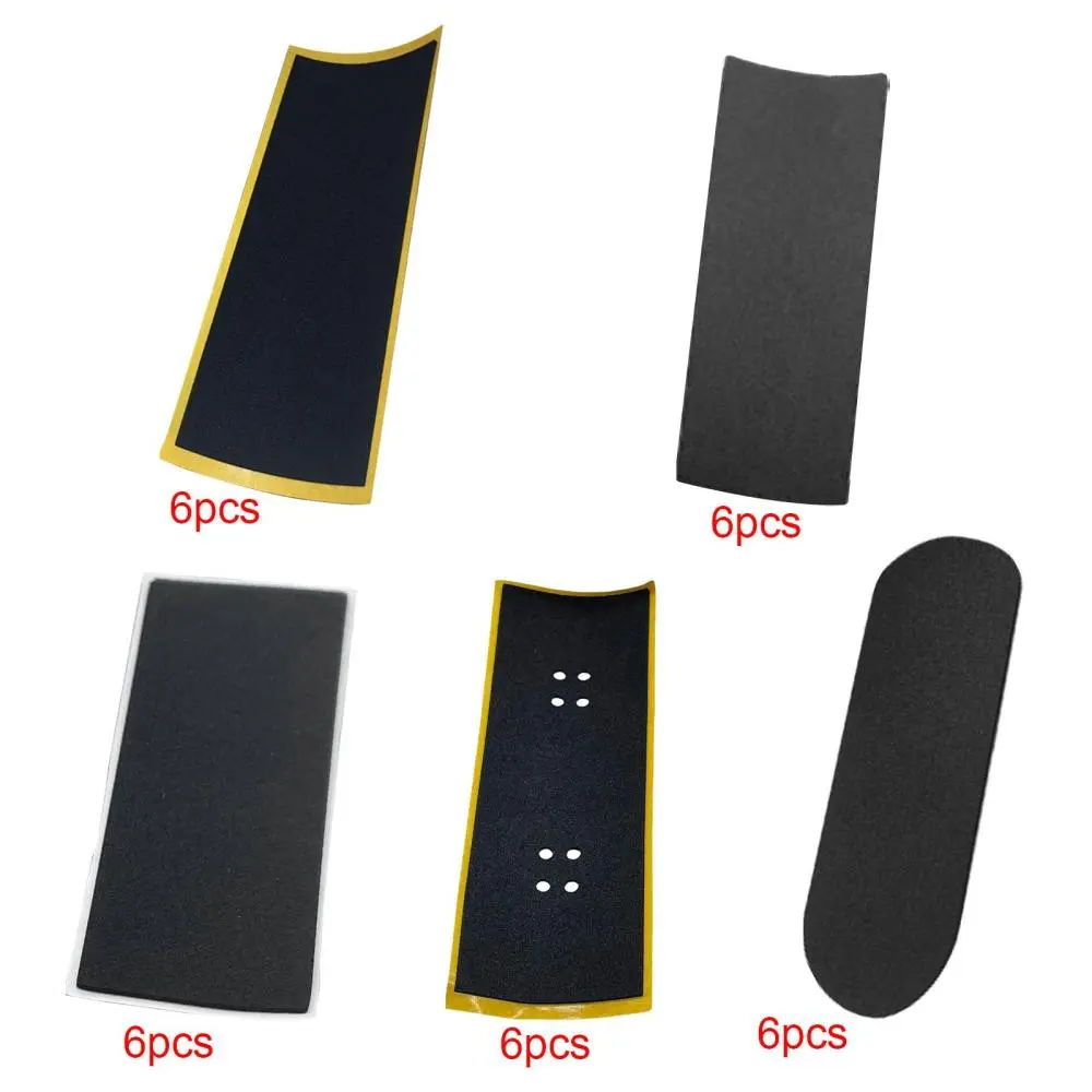 Hình dán Ván Trượt Ngón Tay 6 miếng, Hình dán băng Deck Ván Trượt, Chất kết dính, Chống trượt, Phụ kiện chuyên nghiệp, Thích hợp cho đồ dùng Ván Trượt Mini