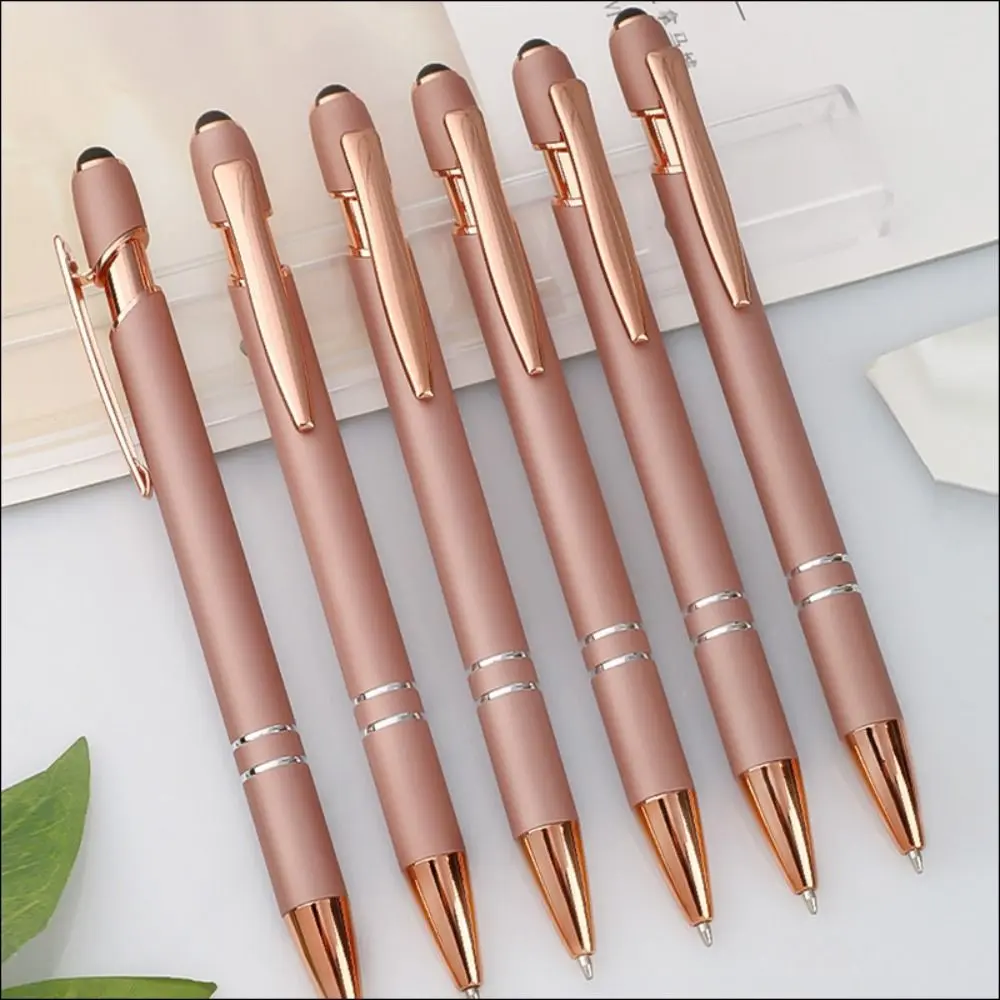 Gifts Rose Metal Ballpoint Pens Creative Simple Gel Pens School Stationery Office Supplies Press Pen