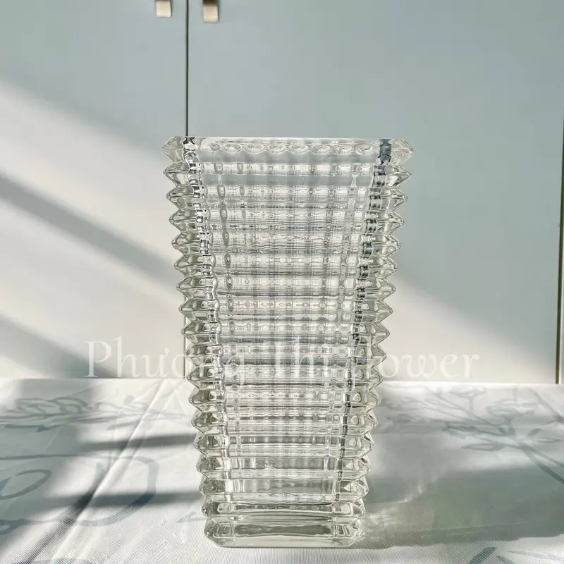 Bình cắm ho thuỷ tinh, bình cắm hoa, bình cắm hoa vân đá 5