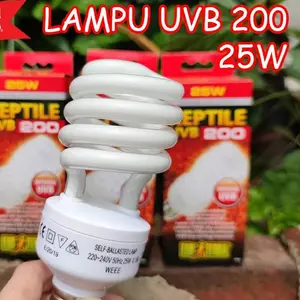 LAMPU EXOTERRA UVB 200 25W REPTILE SULCATA KURA SULCATA PARDALIS ULAR