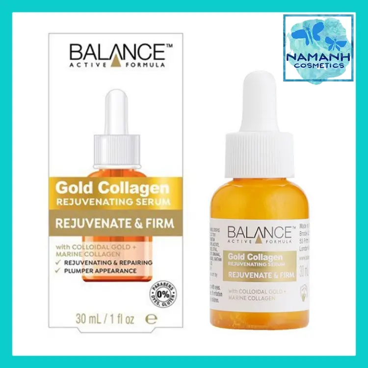 Tinh chất Gold Collagen làm chậm lão hoá da – cải thiện làn da Ba lance Active Formula Gold Collagen Rejuvenate Serum 30ml