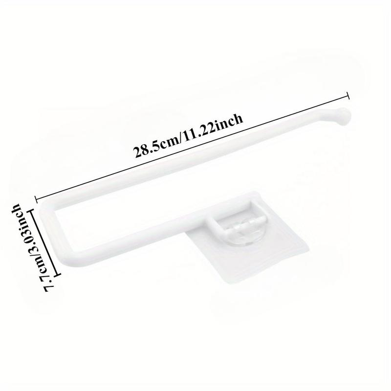 Paper Towel Holder, 1 Count Wall Mounted Tissue Holder, Kitchen Cabinet Roll Holder for Home Bathroom Dormitory Dining Room 1