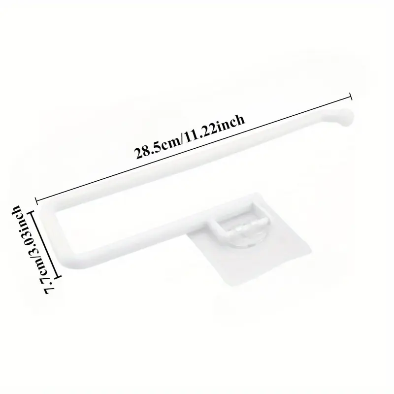 Paper Towel Holder, 1 Count Wall Mounted Tissue Holder, Kitchen Cabinet Roll Holder for Home Bathroom Dormitory Dining Room 1