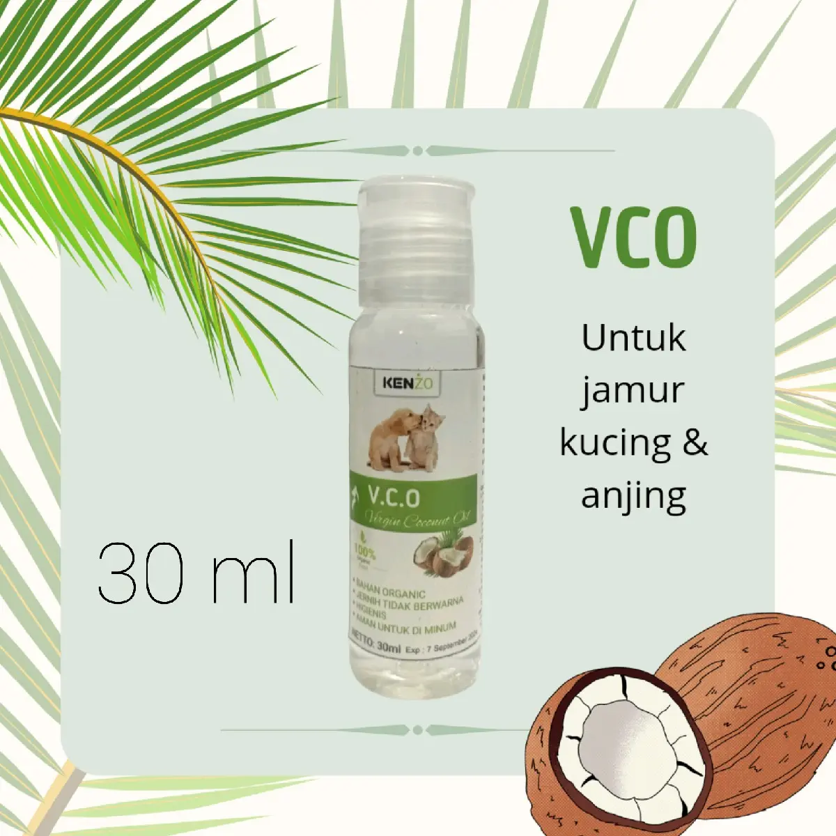 vco obat jamur kucing 30ml untuk kucing dan anjing