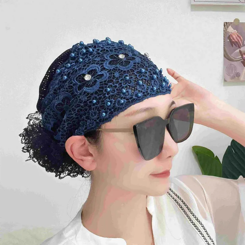 Băng Đô Ren Hoa Cho Nữ Băng Đô Ren Ngọc Trai Băng Đô Ren Cổ Điển Băng Đô Ren Hoa Nạm Ngọc Trai Cho Tóc Ngắn 6