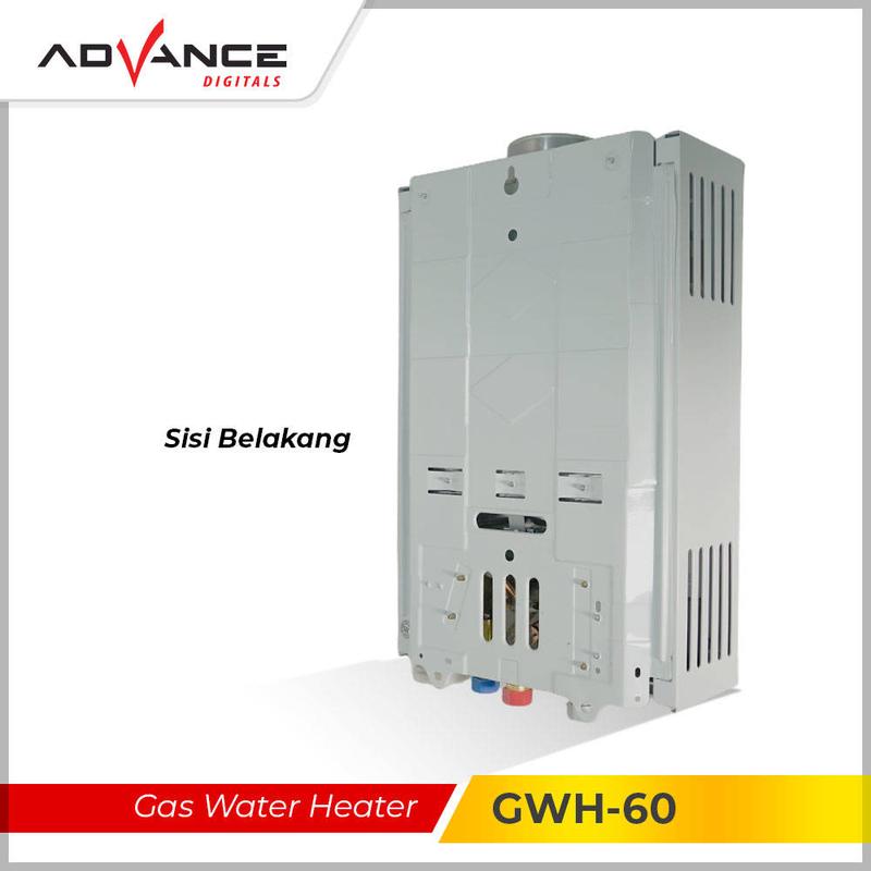 【COD】Advance GWH-60 Gas Water Heater Pemanas Air 6 Liter Free Shower Original Bergaransi 1 Tahun 4
