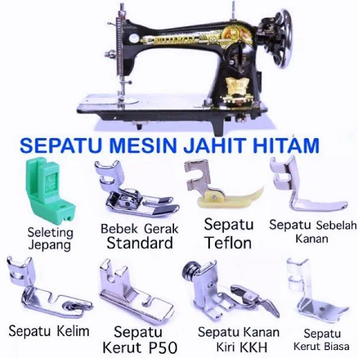 Sepatu Mesin Jahit  isi 8 jenis  Butterfly Singer Klasik Classic Jadul