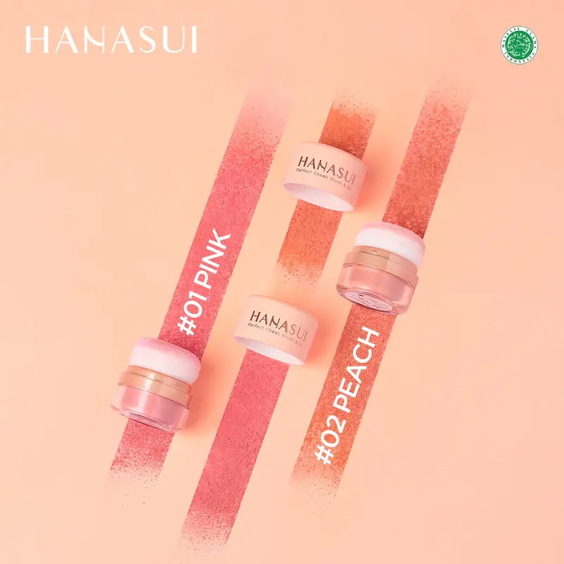 HANASUI Perfect Cheek Blush & Go Powder - Blush On Wajah 2