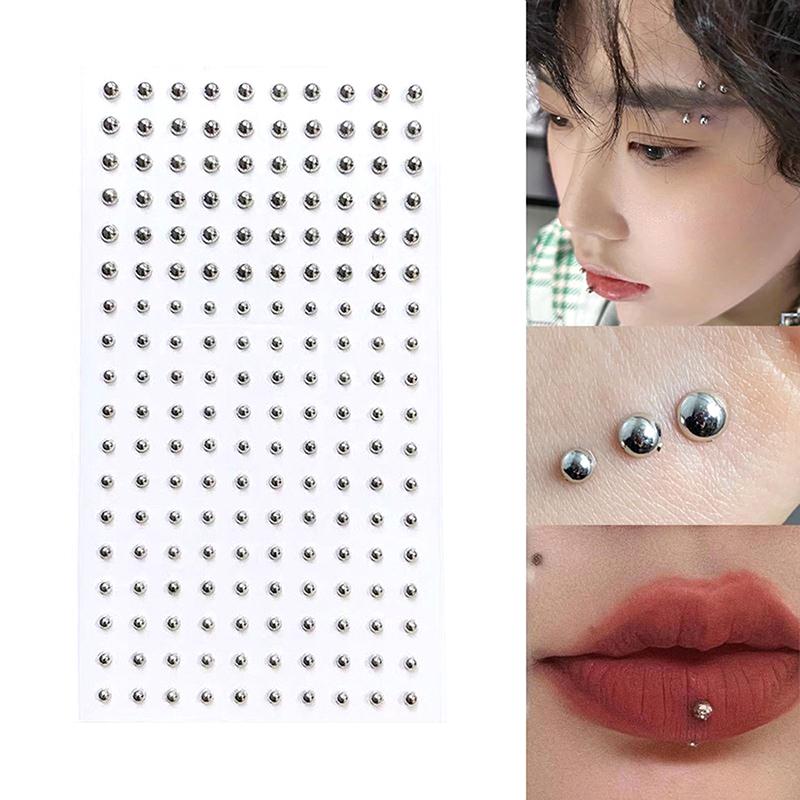 [UEE] Sticker Fake Nose Stud Self Adhesive Non Eye Ear Fac - TikTok ...
