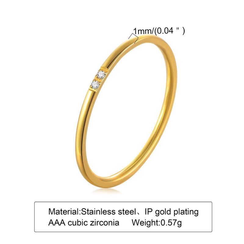 Product Introduction of Ht Japan Korea Ultra-Fine Titanium Dia Light Ins Style Stainless Steel Tail Ring Girls Accessories Non-Fade 7