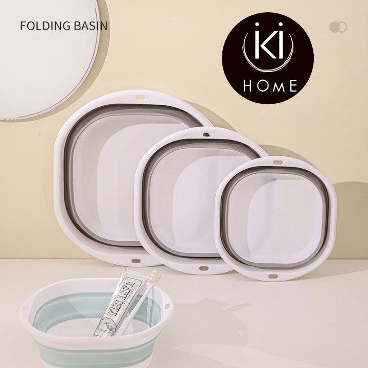 IKI Collapsible Foldable Wash Basin Bucket Portable Househol - TikTok ...