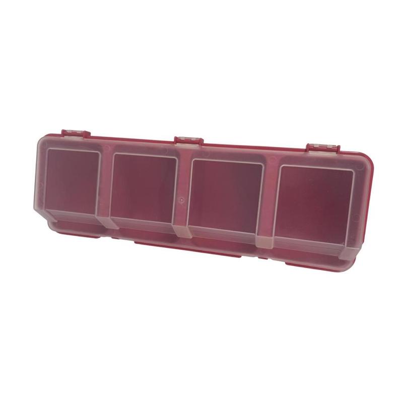 Hardware Organizer Box Small Parts Organizer with Lid 4 Compartments Tool Box for Screws Nuts Nails Accessories Garage Tools 7