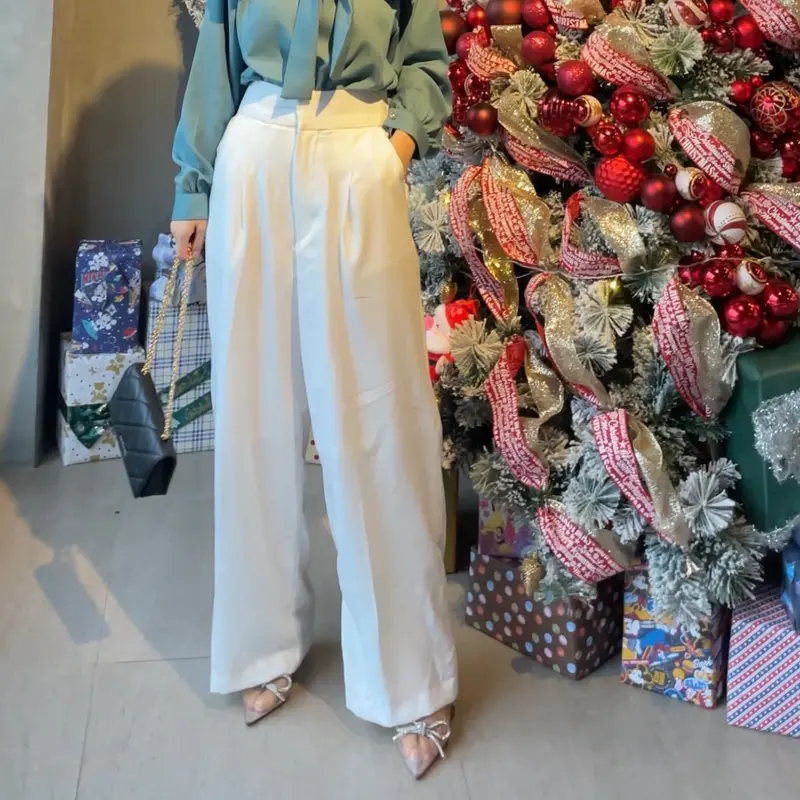 Luna double waisted pants — celana kantor/kuliah 5