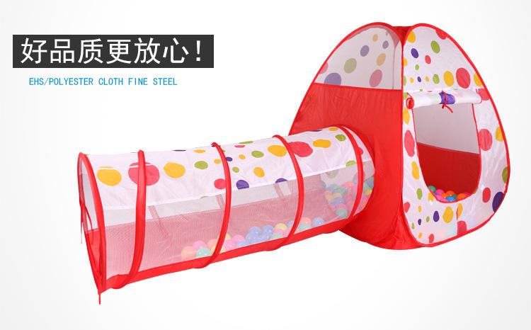Product Introduction of Children's Tent Crawling Game Tunnel Cabin Boys and Girls Baby House Playing Toy Play House Ocean Ball Pool 1