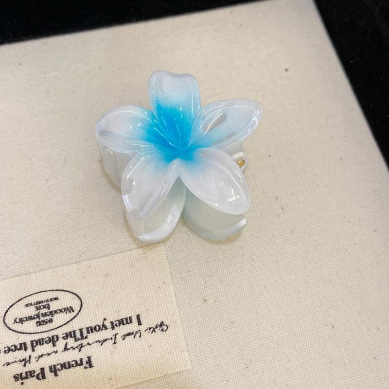 Trứng Hoa Hair Clip Cao Horsetail Hair Clip Đối với phụ nữ Hoa Hair Clip 0
