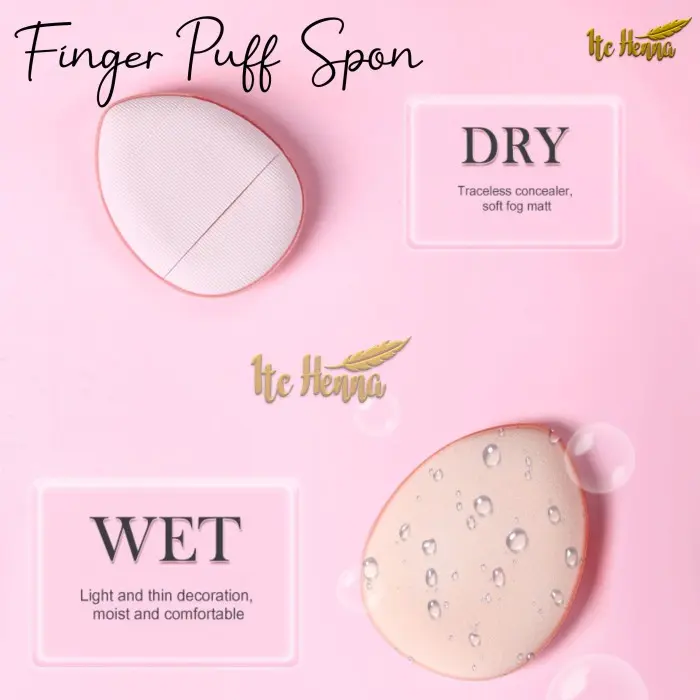 Murah meriah!!! Finger Spons Puff Spon Bedak Mini Sponge Concealer / Foundation 1