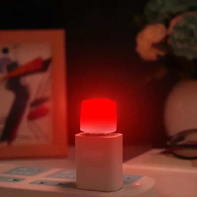 Đèn Ngủ USB, Đèn Cắm LED Mini, 1 / 10PCS, Sạc Dự Phòng, Bảo Vệ Mắt, Đèn Sách, Sạc Điện Di Động, Đèn Phòng Ngủ 3