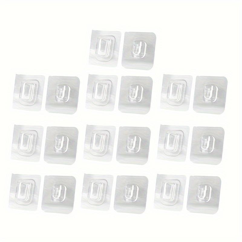Móc Dính Không Dấu Vết, 10 Cặp, Mạnh Mẽ, Không Cần Khoan, Đa Năng, Chống Thấm Nước, Gia Dụng, Treo Tường, Dính 4