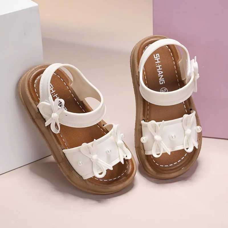 PollyBear YNTX223+9 Sandal Anak Perempuan Korean Style Pink Fashion Anti Slip Sandal TK SD untuk Jalan Jalan Kondangan Main Harian Lucu Ringan Nyaman Casual Anak Cewek Umur 2-10 Tahun