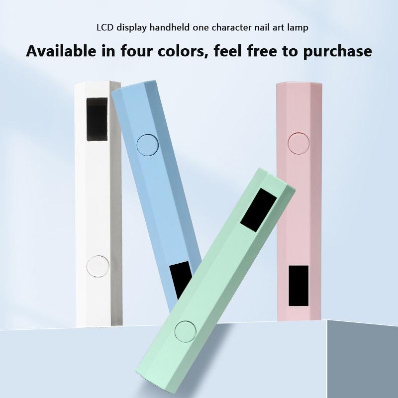 New Pen Uv Light Lamp With Display Portable Power Phototherapy Uv Led Lamps Mini Handheld Light Nail Art 2