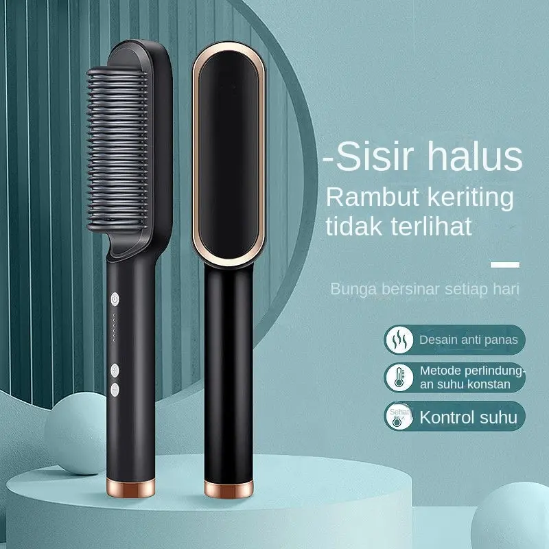 Catokan Sisir / catok sisir Pelurus Rambut hair Straightener Curler FH-909 1