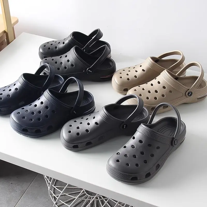 Giày Coros Nam, Thoáng Khí, Phong Cách Thường Ngày Ngoại Cỡ, Dép Bít Mũi, Hợp Xu hướng, Độc Quyền Cho Mùa Lò Xo Và Mùa Hè, Có Sẵn Trong Nguồn Đế Bằng Sandal