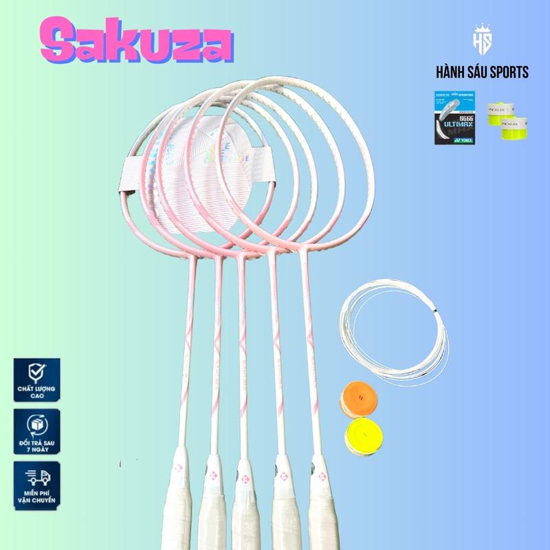 Product Introduction of Vợt cầu lông Kumpo Sakuza và K520Spro Hồng căng sẵn 11kg căng max 12,8kg  ( bảo hành 90 ngày ) tặng 1sợi cước căng sẵn + 1bao vợt và 2cuốn cán Sport Thể Thao Carbon 10