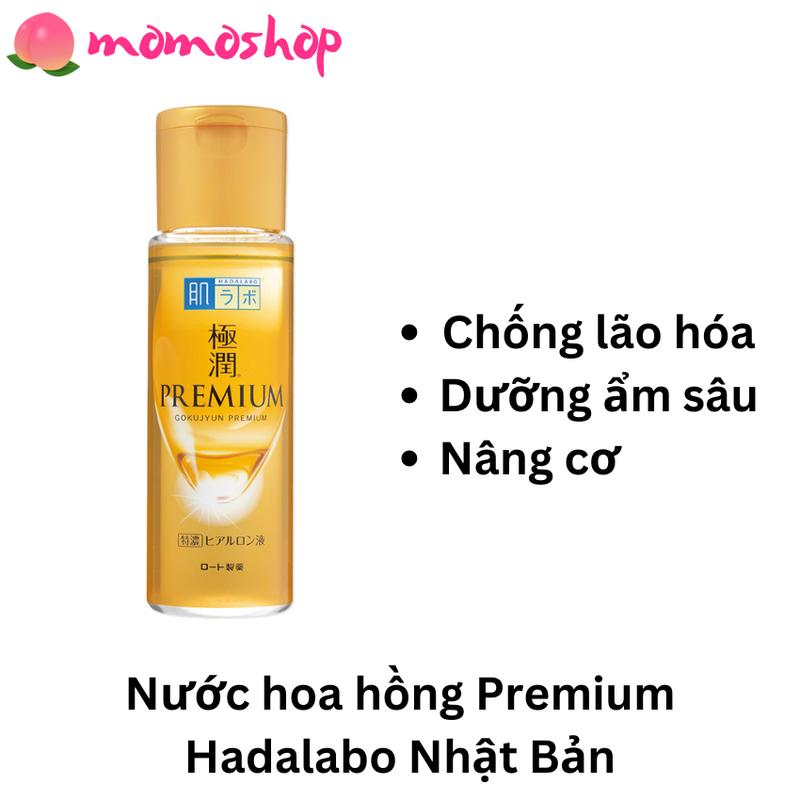 Nước hoa hồng Hada Labo Hadalabo Premium vàng Nhật Bản nội địa dưỡng ẩm sâu, chống lão hoá, nâng cơ