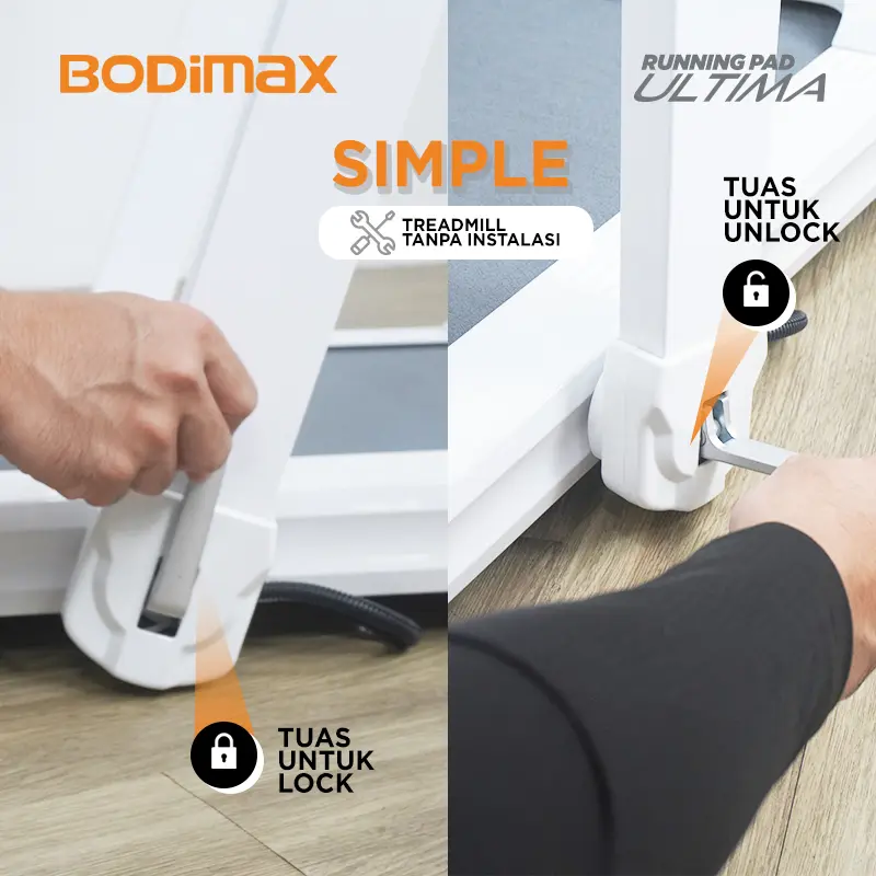 BODIMAX RUNNING PAD ULTIMA –  TREADMILL/ RUNNING PAD/ GYM / ALAT OLAHRAGA 5