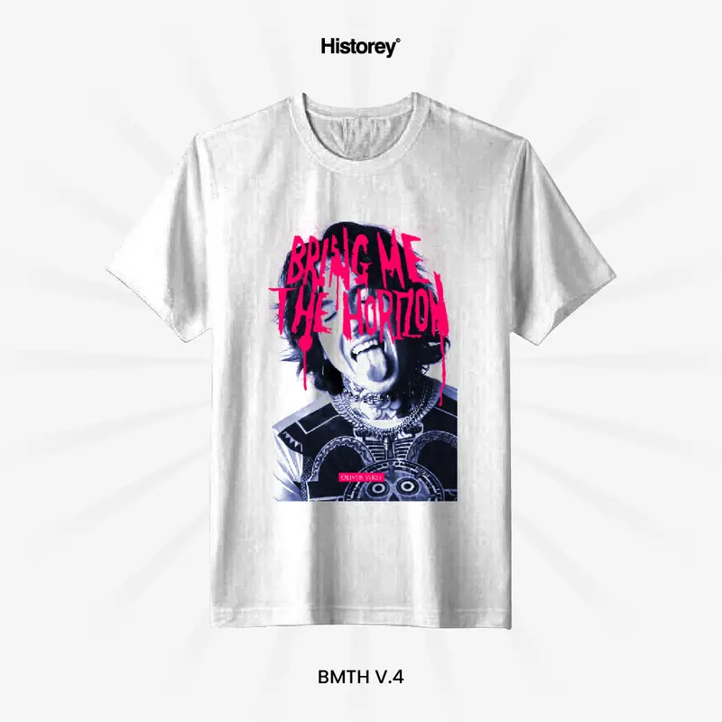 T-Shirt | Kaos Band | Bring Me The Horizon V.4 Premium Cotton Combed 24s | baju distro pria  simple keren Nyaman Panjang Sablon 0