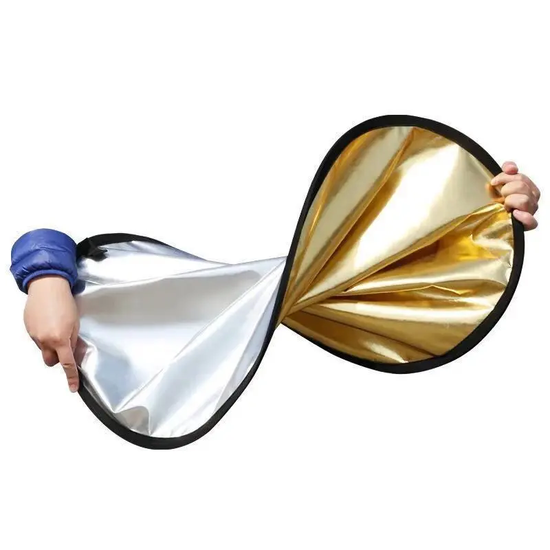 Vận Chuyển Trong Vòng 24 Giờ Tấm Phản Quang Nhiếp Ảnh 60/80/110cm Nhân Vật Chụp Ảnh Ngoài Trời Live Shot Blocker Mini Flexo Cầm Tay