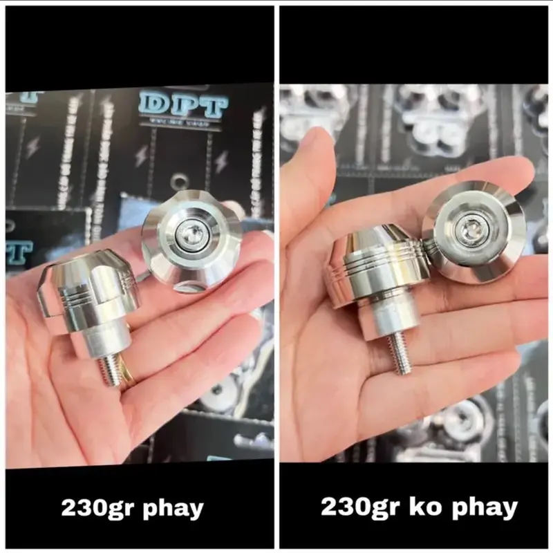 Gù tay lái 230gram inox 304 gắn cho tất cả dòng xe trừ tay ga đời mới Phụ Kiện Phụ Tùng 0