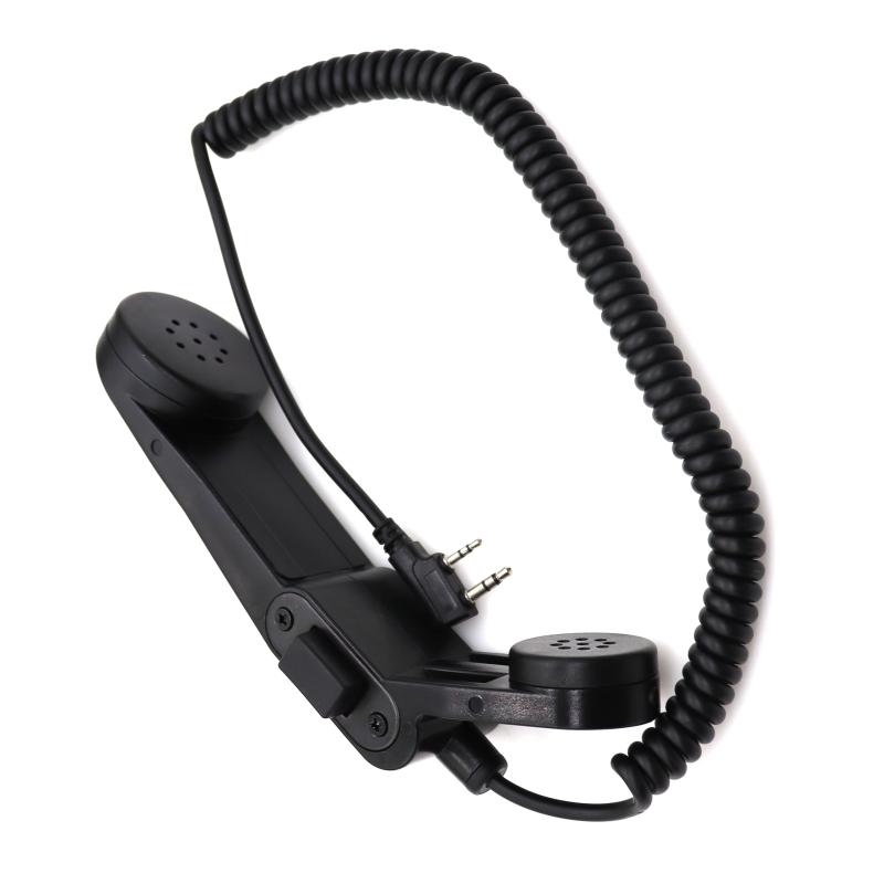 Product Introduction of H250-PTT 2 Pin K-Type Military Army Retro Telephone Shoulder PTT Mic Microphone For CP200 EP450 ICOM IC-V8 IC-V80 IC-V82 V85 30