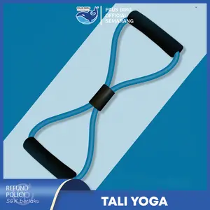 Paus Biru - Tali Stretching Karet Gym Alat Olahraga Di Yoga Resistance Band Alat Gym Di Rumah