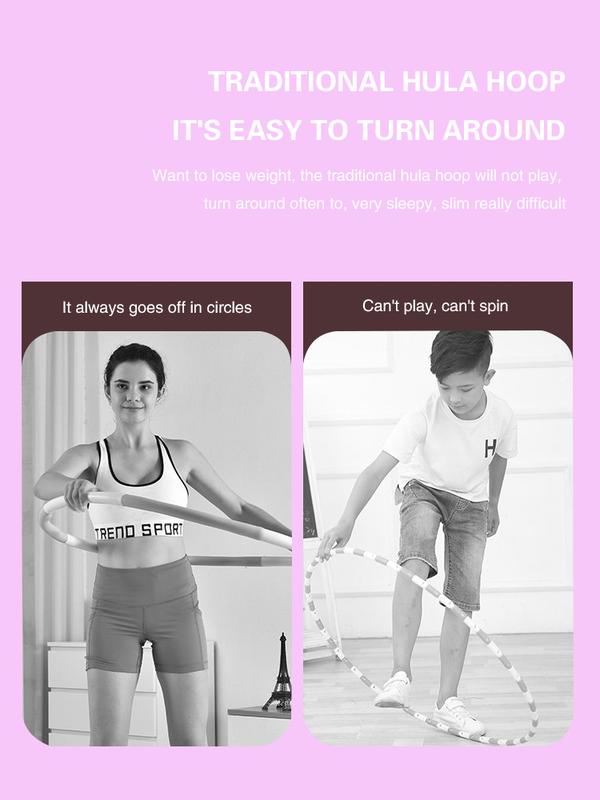 Product Introduction of 1 Pcs Net Celebrity Outdoor Fitness Equipment Adult Children Female Sports Beautiful Waist Will Not Fall Off Intelligent Hula Hoop 6