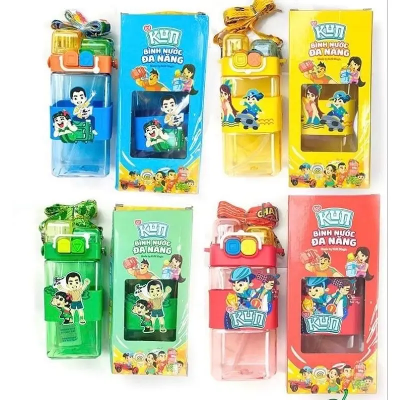 Bình nước kun đa năng bình Nước 2 Ngăn 550ml hoạt