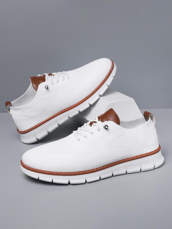 Men's Sporty Lace Up Low Top Sneakers, 1 Pair 2025 New Casual Comfortable Breathable Running Shoes for Men, Fashionable Workout Sneakers for Daily Wear, Athletic Shoes, Jogging Shoes 5