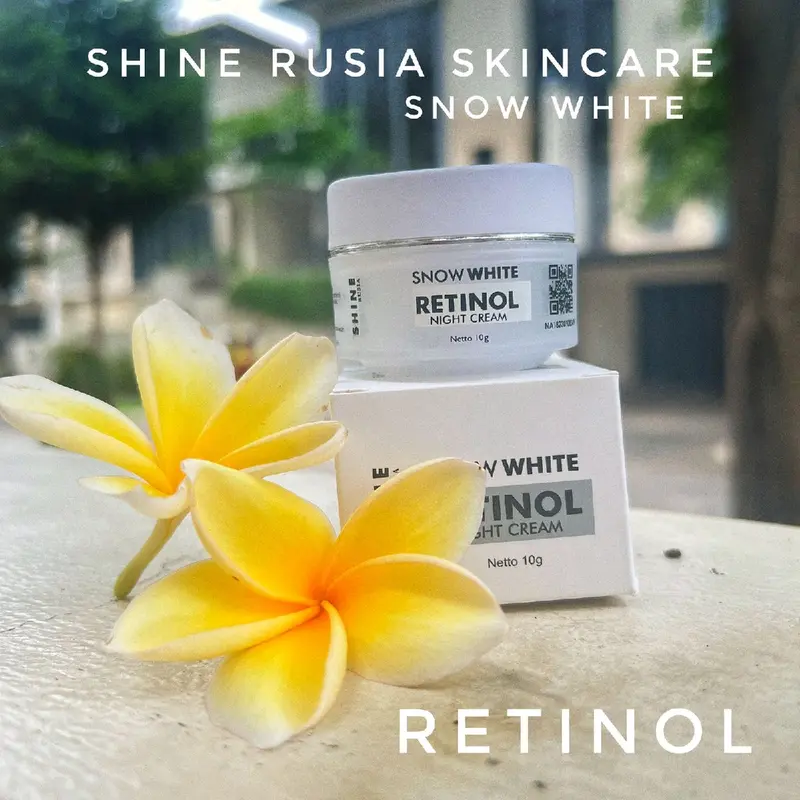 RETINOL Snow White Night Cream By Shine Rusia Skincare BPOM 0