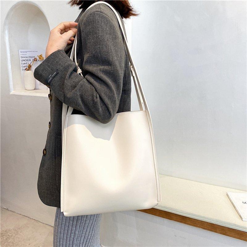 One bag on the shoulder, retro-large tote bag of women, fashionable bag 5