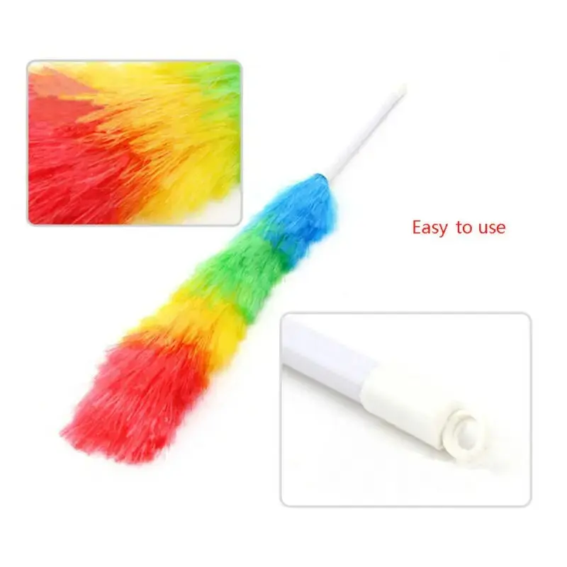 Soft Microfiber Cleaning Duster Dust Cleaner Handle Feather Static Anti Magic Household Cleaning HOT Selling Tools