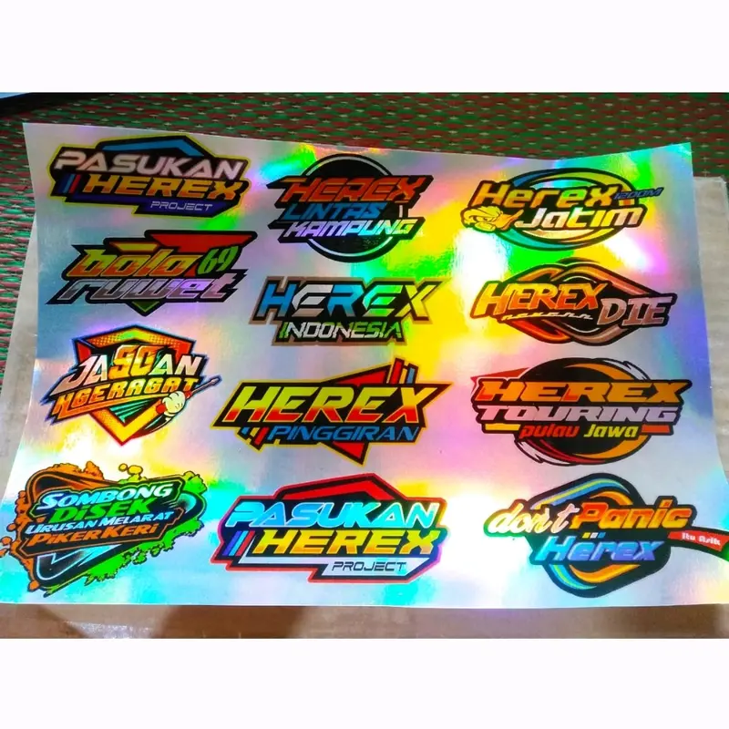 STIKER PACK KATA KATA HEREX HOLOGRAM Car Glosy 0