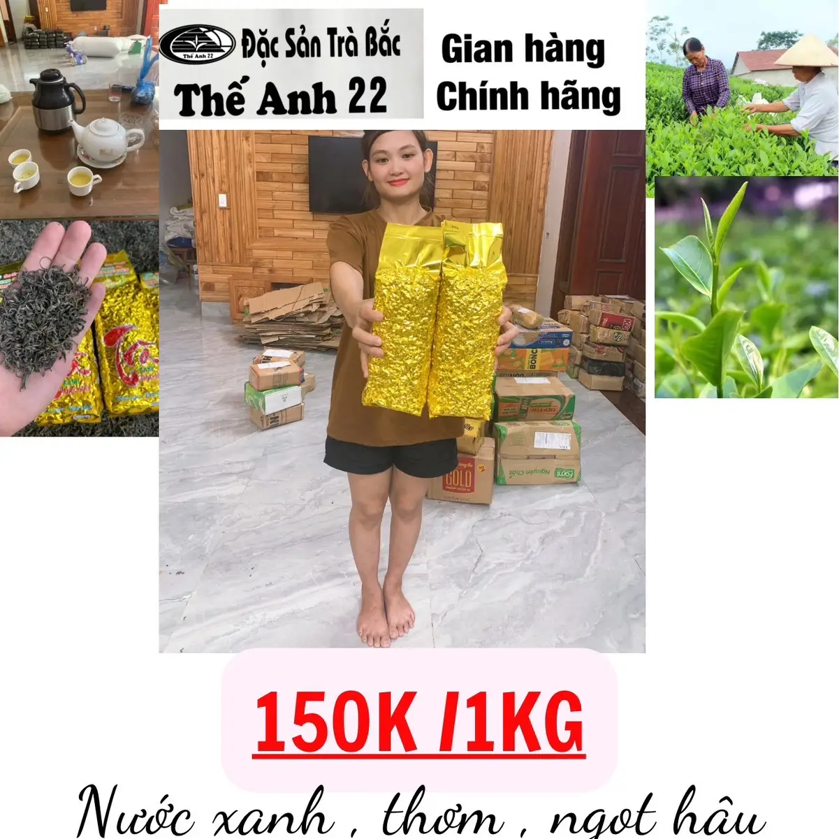 Đặc sản trà khô , Trà Bắc ngon , Trà Móc Câu ,Trà thế anh 22 , Tiền chát hậu ngọt