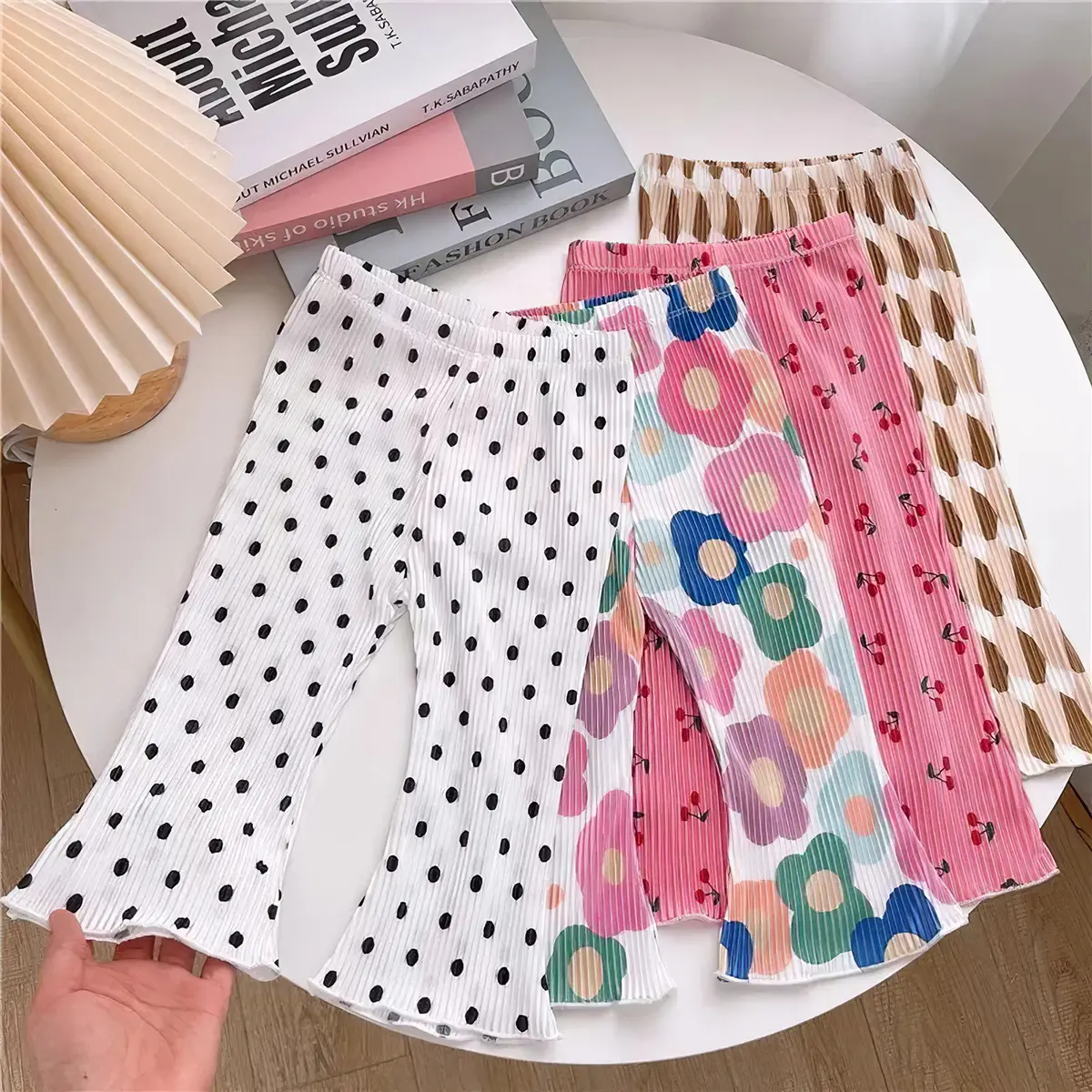 Baby Girl Floral Cute Pants Kids Girl Flared Trousers  2-7 Years