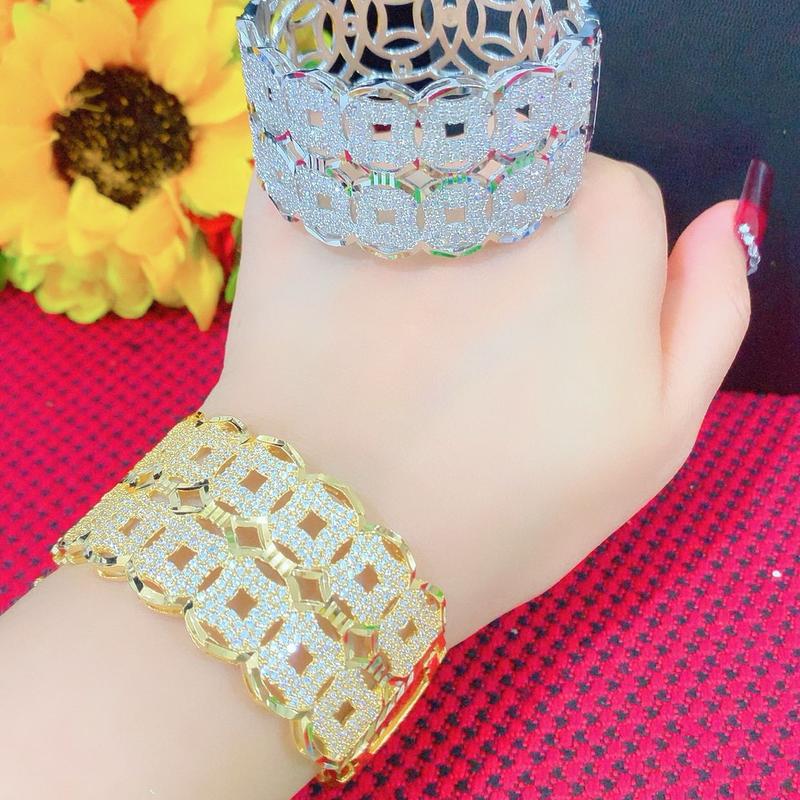 Vòng Tay kiểu Kim Tiền V25 thiết kế Lovely nữ  lắc tay trang sức vòng tay kim tiền phụ kiện trang sức