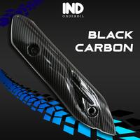 Gambar Pelindung Knalpot Vario 110 FI 2014 LED Hitam Polos Light Black Premium Carbon Cover Tutup Tameng Kenalpot Exhaust Muffler - Premium Black Carbon dari IND Onderdil Kota Bandung 5 Tokopedia