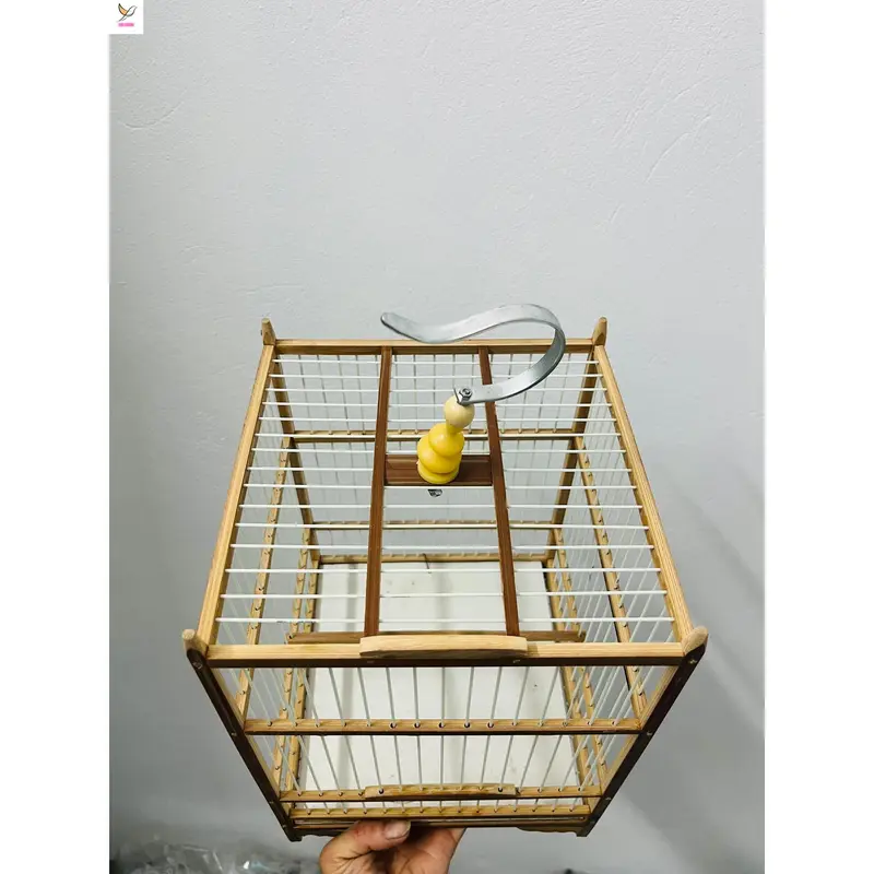 Khung lồng khuyên nan cáp quang,Khung lồng chim hút mật, chim khuyên tự ráp kèm móc, Lồng chim khuyên, hút mật 5