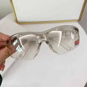 Kacamata Hitam Motor Pelindung Angin Korea Vintage Retro Fashion Wanita Pria Lensa Eyewear Sunglasses Plastik