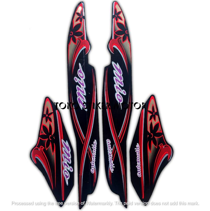 STIKER STRIPING LIS BODY MOTOR MIO SPORTY TAHUN 2004 FULLSET Motorcycle striping mio sporty 2