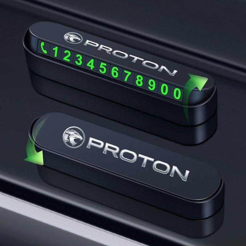 Product Introduction of Car Phone Number Card Plate Car Park Stop Car Temporary Luminous Parking Card Car Sticker Proton Perodua Honda Toyota 14