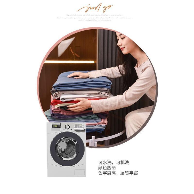 Product Introduction of three piece set cover red skirt style bed sheet new high-end all season universal 11